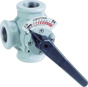 Pittway Honeywell 3-way socket mixer Centra-DR GG 20, grey, PN 6, straight DN 25 1