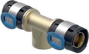 Geberit T-piece FlowFit with IG DN40/15/40 50/50mm, Rp 1/2 1