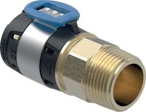 Geberit FlowFit transition with AG DN32/40 40mm, R 1 1/2 1