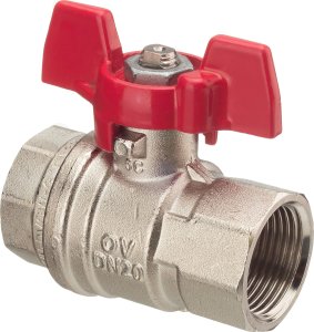 Oventrop ball valve Optibal PN 16 brass, with wing handle, IT DN20 1