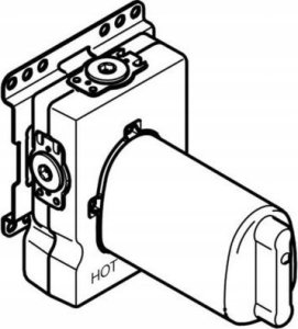 Dornbracht xTOOL UP thermostat module without volume control 3/4", pre-assembly kit 1