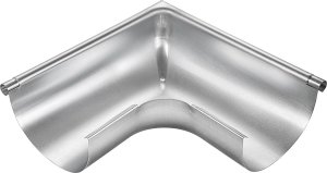 Zinc gutter angle external angle half round RG 333 1