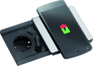 Schulte Elektrotechnik Schulte EVOline Square QI charging function 1