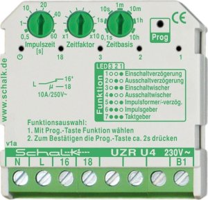 Multifunctional time relay 230V AC (UP) SCHALK UZR U4 (230V AC) 1