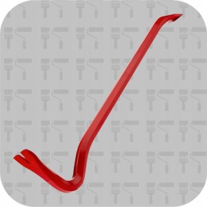 NORDWEST Handel AG Rennsteig nail iron (chisel, crowbar, pry bar), 600 mm, hexagonal - special steel, powder-coated 4