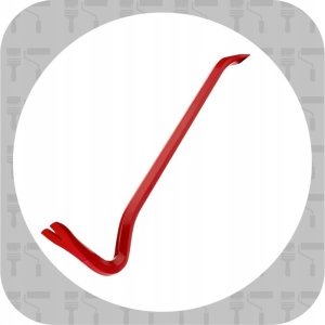 NORDWEST Handel AG Rennsteig nail iron (chisel, crowbar, pry bar), 600 mm, hexagonal - special steel, powder-coated 5