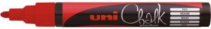 Uni Mitsubishi Pencil MARKER PWE-5M CZERWONY DO CZARNYCH TABLIC (PWE-5M/CE) 1