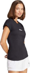 Adidas adidas Women's Essentials LINEAR Cotton T-Shirt, Black/White, XL 4