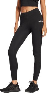 adidas Women's Essentials LINEAR Cotton Leggings, Black/White, M 1