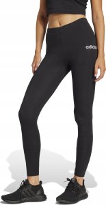 adidas Women's Essentials LINEAR Cotton Leggings, Black/White, S 2