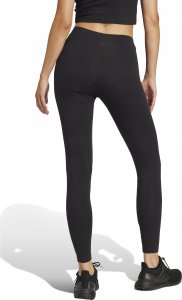 adidas Women's Essentials LINEAR Cotton Leggings, Black/White, S 3
