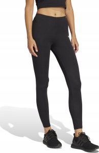 adidas Women's Essentials LINEAR Cotton Leggings, Black/White, S 4