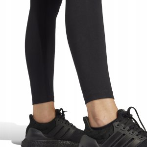 adidas Women's Essentials LINEAR Cotton Leggings, Black/White, S 6