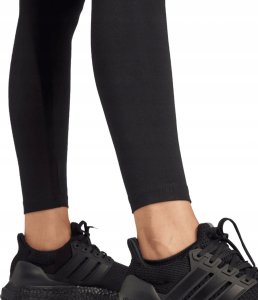 adidas Women's Essentials LINEAR Cotton Leggings, Black/White, S 9
