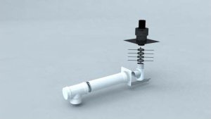 Bertrams standard kit Polyline LAS 1 shaft assembly, mouth PE DN 60/100 1