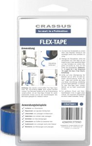 Crassus Flex-Tape, flexible and self-welding repair tape, 1 piece, blue, CRA70601 1