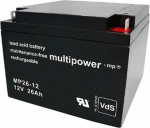 Huckmann Multipower lead battery 117381 MP26-12 Pb 12V/26Ah battery 4260476411236 1