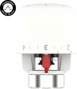 Danfoss Aero RAVL click, thermostatic head with built-in sensor, 26 mm neck diameter 6