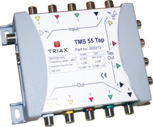 Triax TMS 55-12 5-way tap, 5 inputs, 5 outputs white 1