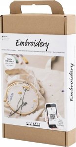 DIY Kit creativ company Starter Craft Set Embroidery Flower - perfect complete set for beginners to 3