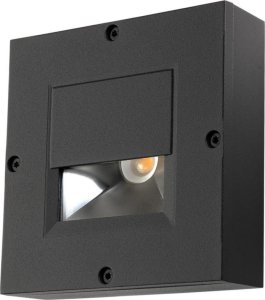 SG Leuchten LED orientation light CALLISTO 3W black 3000K 130lm 1LED IP65 disc Gl_tr m.LM 1