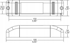 Maffei GmbH DC JOLLY MD, Dimmable Multi LED Converter 32W - Trailing Edge/Push Button 2