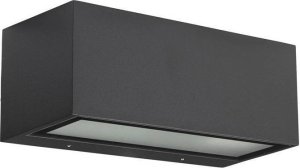 LEDS-C4 LEDs C4 Nemesis LED 70x170mm Outdoor LED Up Down Light Urban Grey, Opal IP65 10.5W 2700K 3