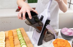 MEDIASHOP Livington TurboCut universal slicer - vegetable cutter with 3 blade settings for 3