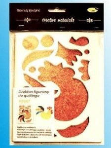 Szablon figurowy do quillingu kogut 14.5x19cm EDUKAMP 1