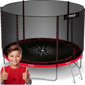 Trampolina ogrodowa 6ft/183cm z siatką zewnętrzną i drabinką Neo-Sport EDUKAMP 1
