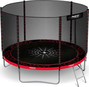 Trampolina ogrodowa Neo-Sport Trampolina ogrodowa 6ft/183cm z siatką zewnętrzną i drabinką 10