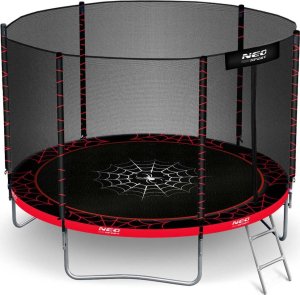 Trampolina ogrodowa Neo-Sport Trampolina ogrodowa 8ft/252cm z siatką zewnętrzną i drabinką 10