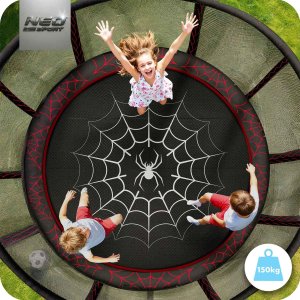 Neo-Sport Trampolina ogrodowa 10ft/312cm z siatką zewnętrzną i drabinką 2
