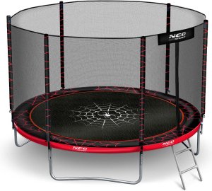 Neo-Sport Trampolina ogrodowa 10ft/312cm z siatką zewnętrzną i drabinką 7