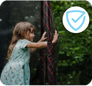 Neo-Sport Trampolina ogrodowa 10ft/312cm z siatką zewnętrzną i drabinką 10