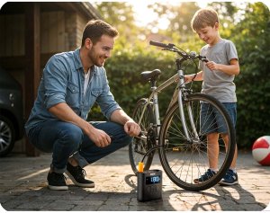 Kompresor samochodowy Humberg Bezprzewodowy kompresor elektryczny HM-252 5