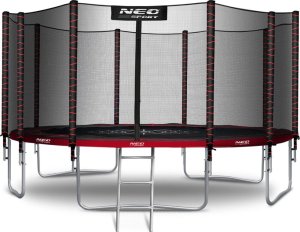 Neo-Sport Trampolina ogrodowa 15ft/465cm z siatką zewnętrzną i drabinką 2