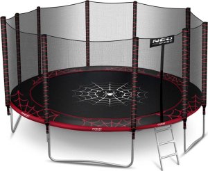 Neo-Sport Trampolina ogrodowa 15ft/465cm z siatką zewnętrzną i drabinką 8