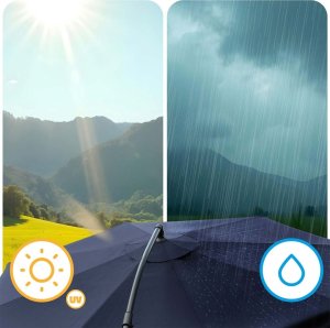 Plonos Parasol ogrodowy składany 6 segmentowy 350 cm z pokrowcem PL-880 8