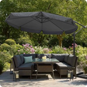 Plonos Parasol ogrodowy składany 8 segmentowy 350 cm z pokrowcem PL-881 12