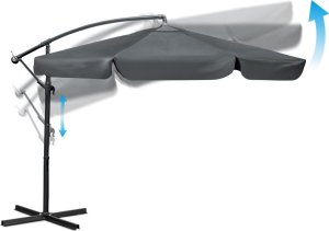 Plonos Parasol ogrodowy składany 8 segmentowy 350 cm z pokrowcem PL-881 5