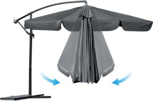 Plonos Parasol ogrodowy składany 8 segmentowy 350 cm z pokrowcem PL-881 6