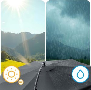 Plonos Parasol ogrodowy składany 8 segmentowy 350 cm z pokrowcem PL-881 8