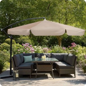 Plonos Parasol ogrodowy składany 6 segmentowy 350 cm z pokrowcem PL-880 11