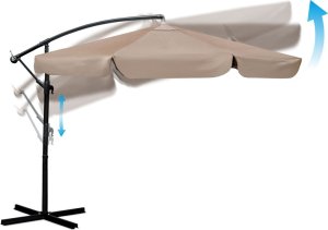 Plonos Parasol ogrodowy składany 6 segmentowy 350 cm z pokrowcem PL-880 6