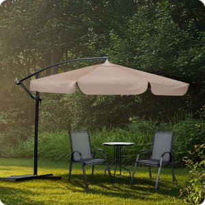 Plonos Parasol ogrodowy składany 6 segmentowy 350 cm z pokrowcem PL-880 10