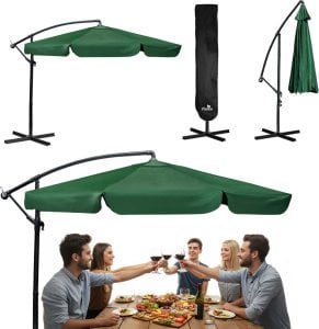 Plonos Parasol ogrodowy składany 6 segmentowy 350 cm z pokrowcem PL-880 1