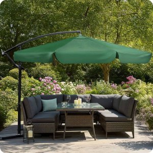 Plonos Parasol ogrodowy składany 6 segmentowy 350 cm z pokrowcem PL-880 12