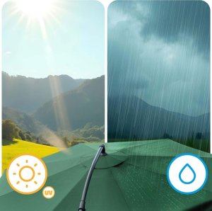 Plonos Parasol ogrodowy składany 6 segmentowy 350 cm z pokrowcem PL-880 8