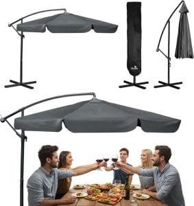 Plonos Parasol ogrodowy składany 6 segmentowy 350 cm z pokrowcem PL-880 1